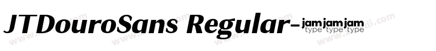 JTDouroSans Regular字体转换